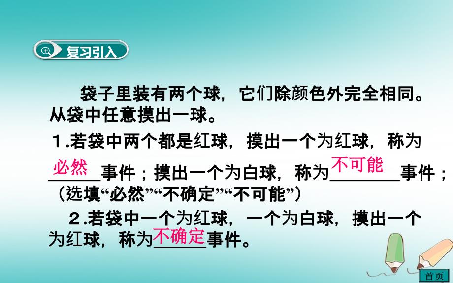 山东省济南市槐荫区七年级数学下册 第六章 频率初步 6.3 等可能事件的概率 6.3.1 等可能事件的概率课件 （新版）北师大版_第2页