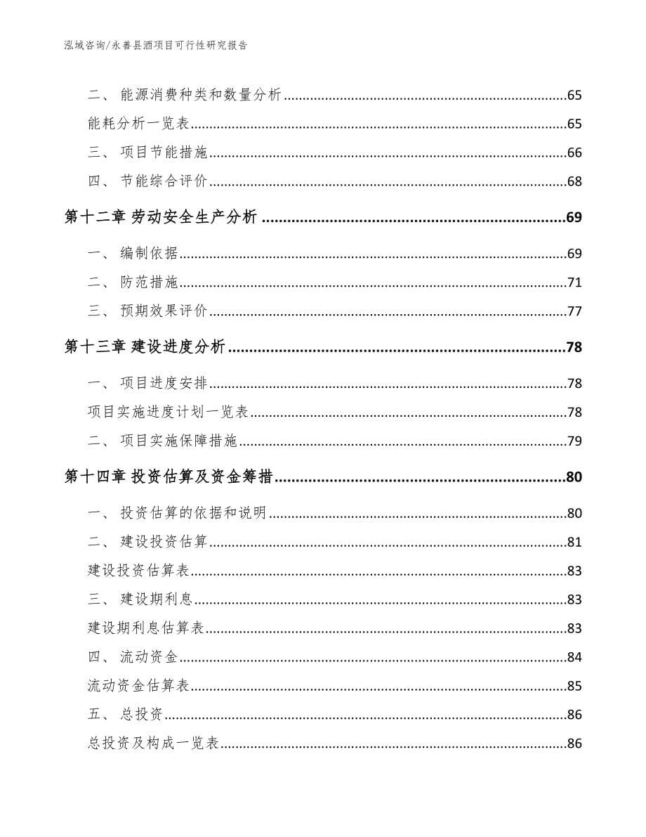 永善县酒项目可行性研究报告【参考模板】_第5页