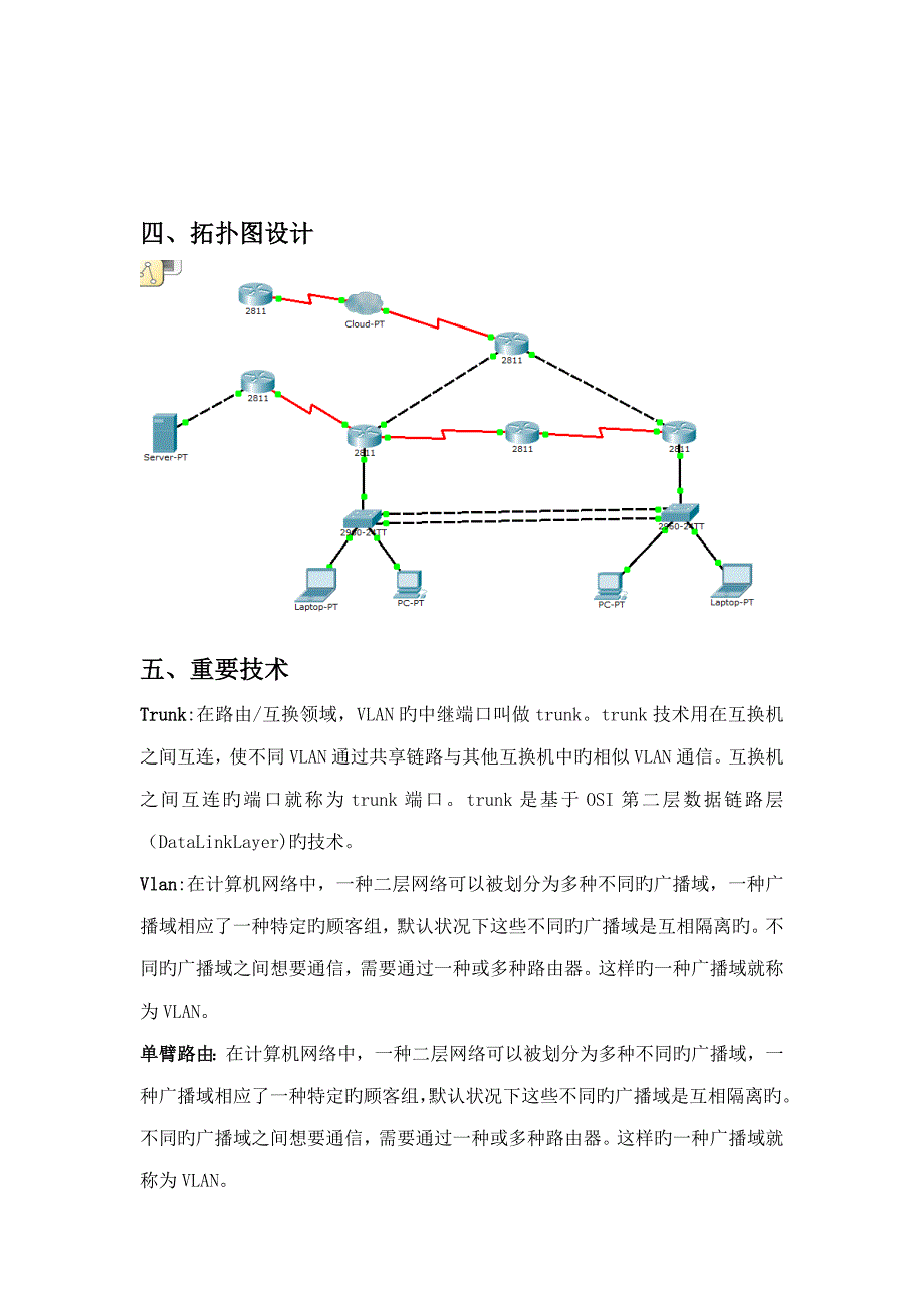 张耀计算机网络优质课程设计基础报告书_第5页