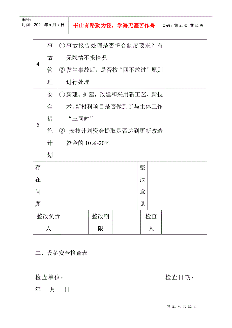 油库安全检查表_第3页