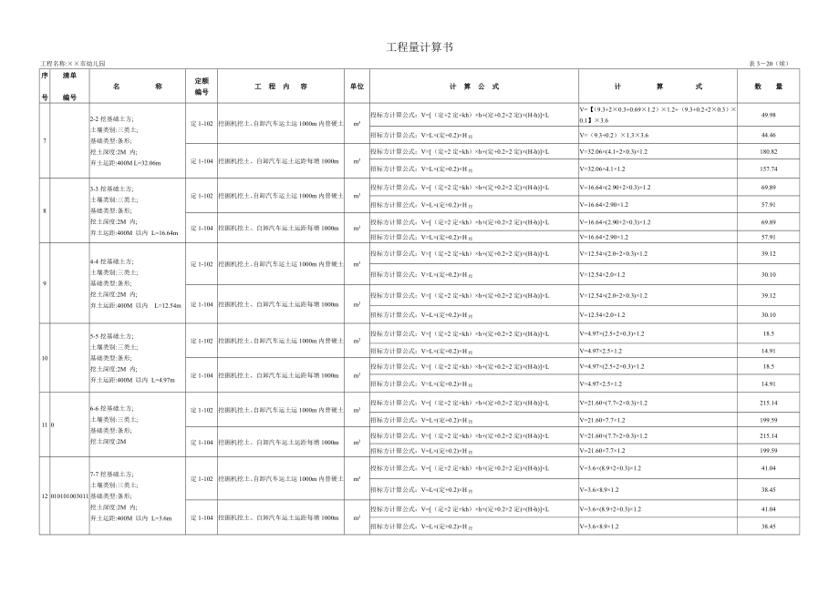 某市幼儿园工程量计算_第3页