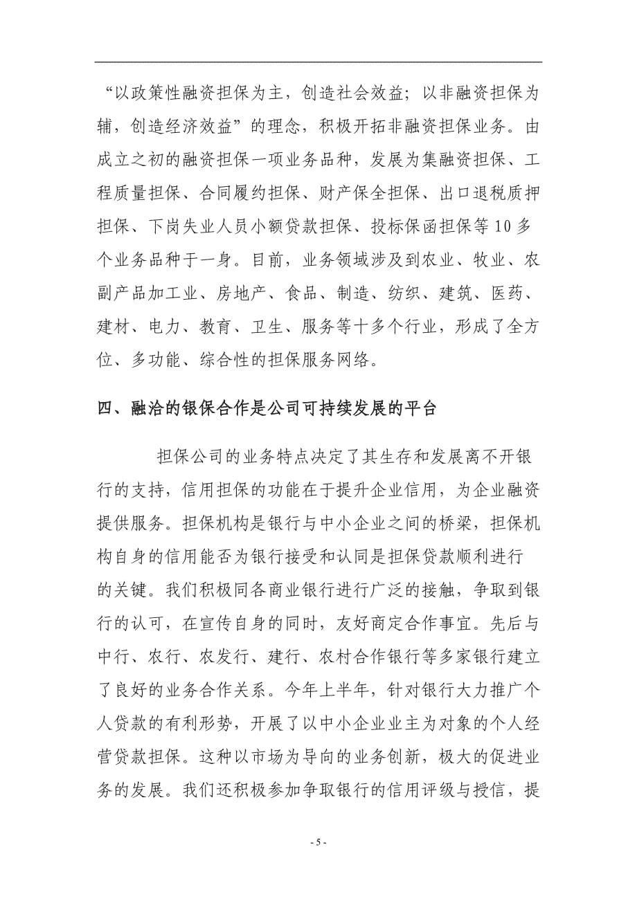 担保机构调研汇报材料.doc_第5页