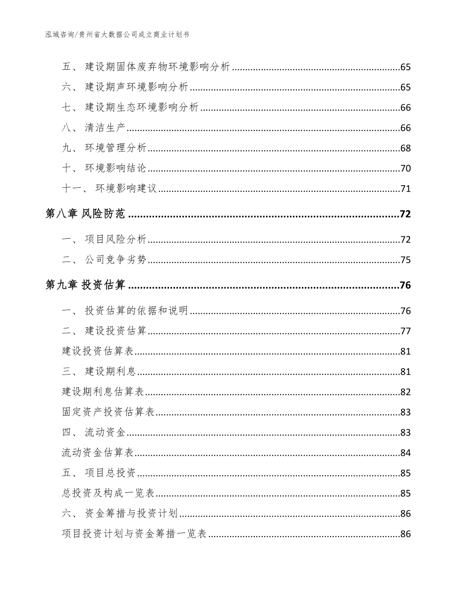 贵州省大数据公司成立商业计划书_模板范本_第4页