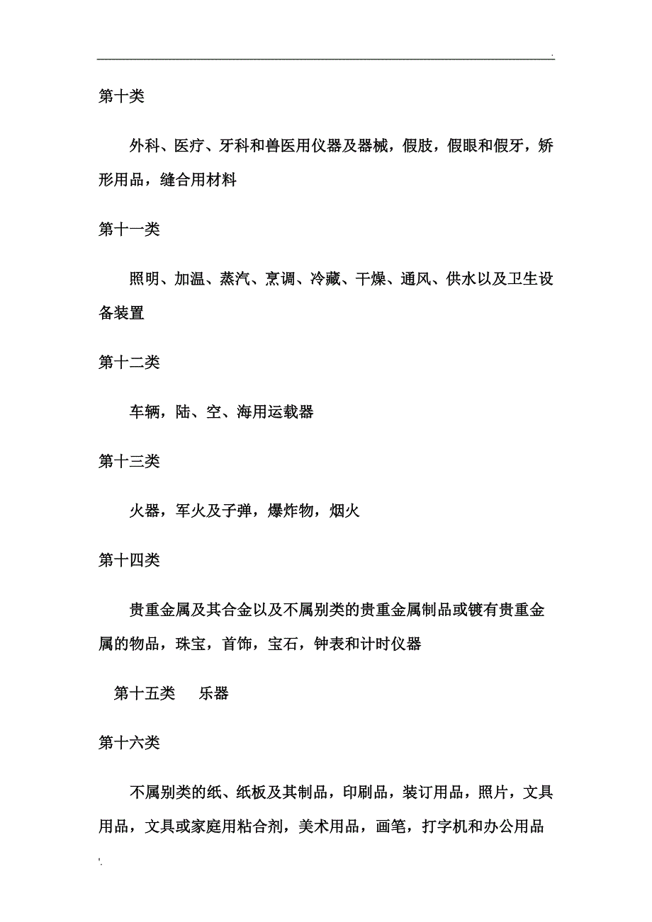 商标注册国际分类1-45类目录_第3页