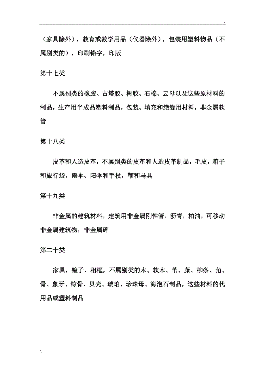 商标注册国际分类1-45类目录_第4页