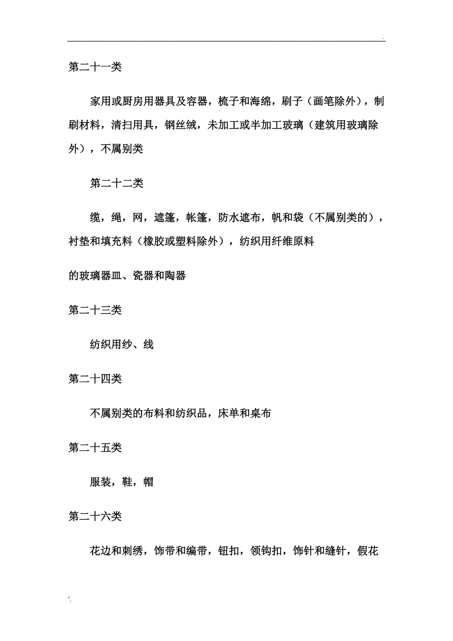 商标注册国际分类1-45类目录_第5页