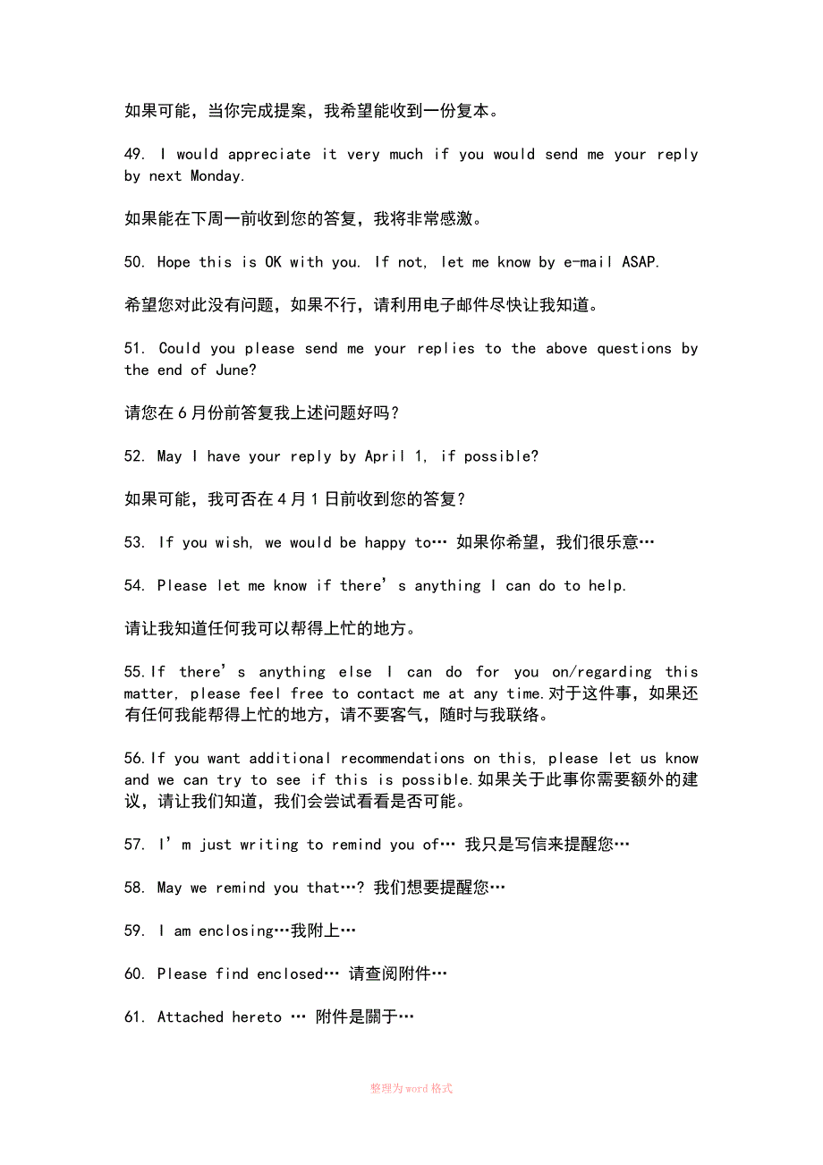 英文回复邮件常用_第4页