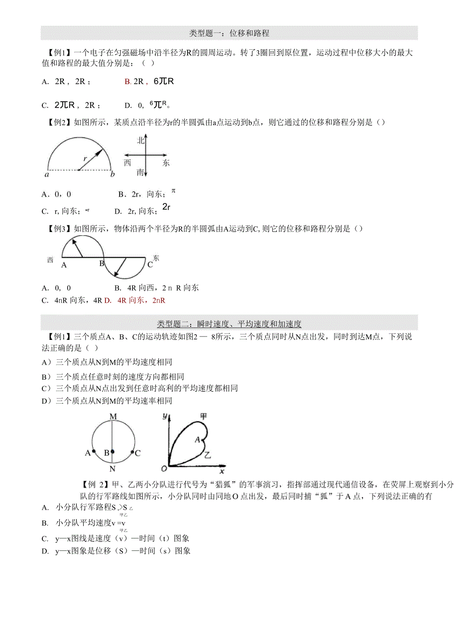 直线运动的规律讲义_第1页