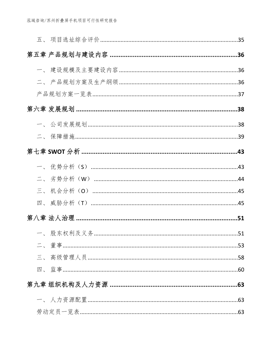 苏州折叠屏手机项目可行性研究报告_范文模板_第3页