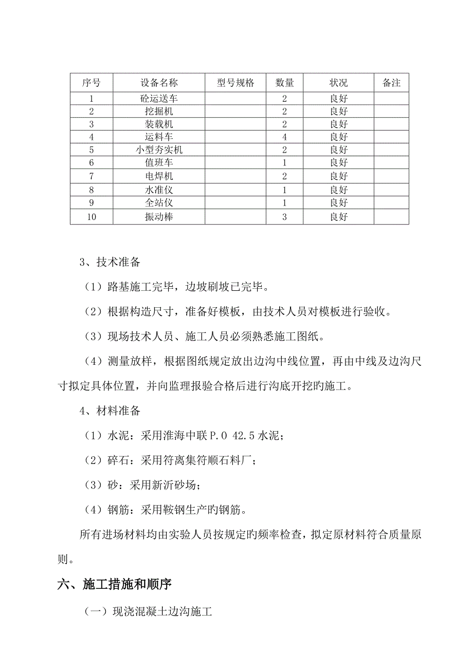 砼盖板边沟综合施工专题方案_第4页