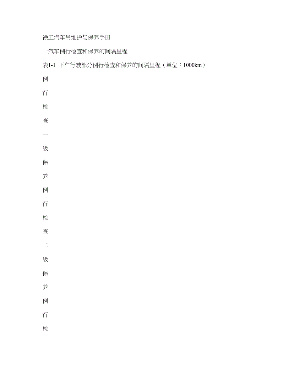 徐工汽车吊维护与保养手册.doc_第1页