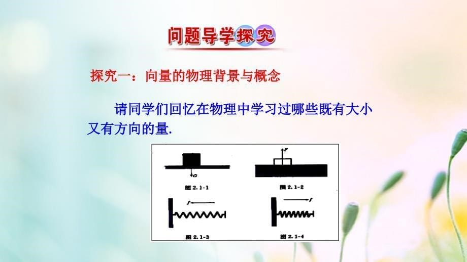 高中数学 第二章 平面向量 2.1 平面向量的实际背景及基本概念课件1 新人教A版必修4_第5页