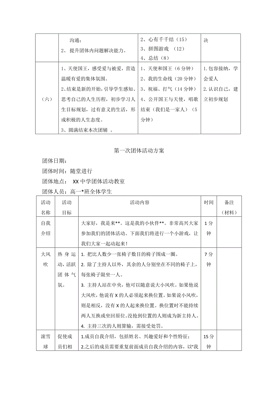 高一新生适应团体心理辅导方案团辅方案_第2页