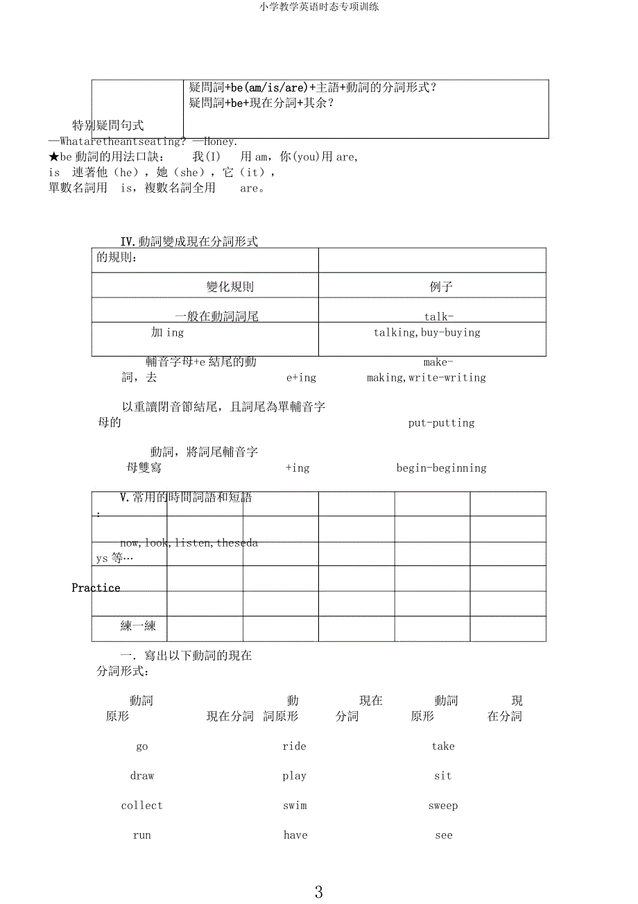 小学教学英语时态专项训练.docx_第3页