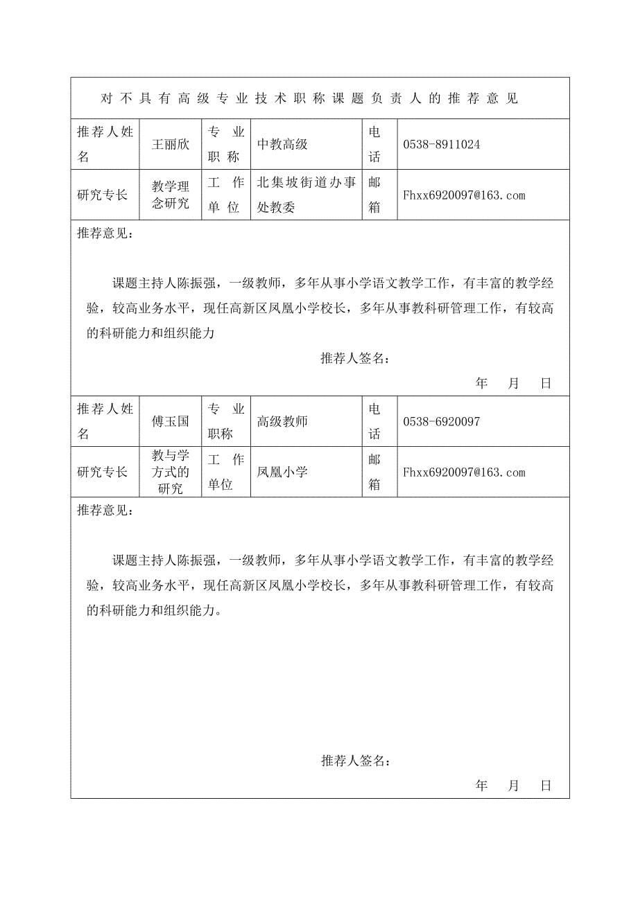 诵读国学经典提高学生素养教学研究课题申报表.doc_第5页