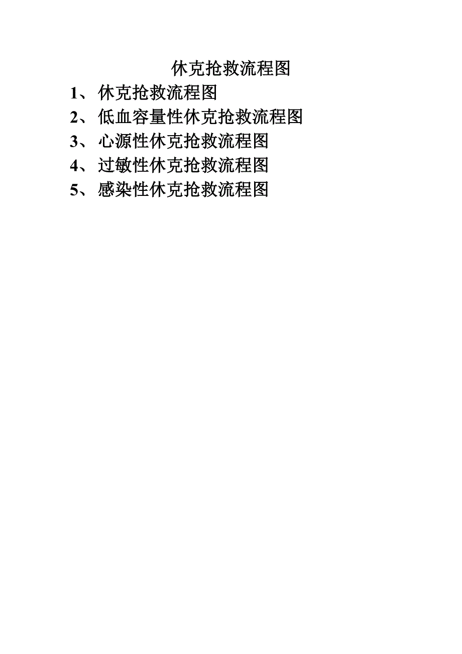 休克抢救流程图_第1页