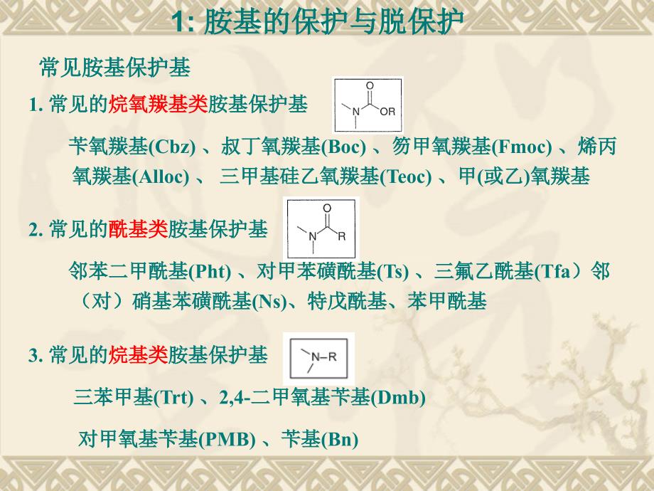 第一讲官能团的保护与去保护课件_第3页