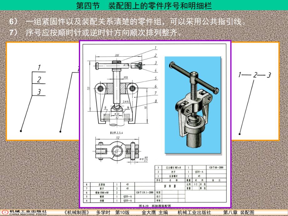 第八章第4节装配图上的零件序号和明细栏_第4页