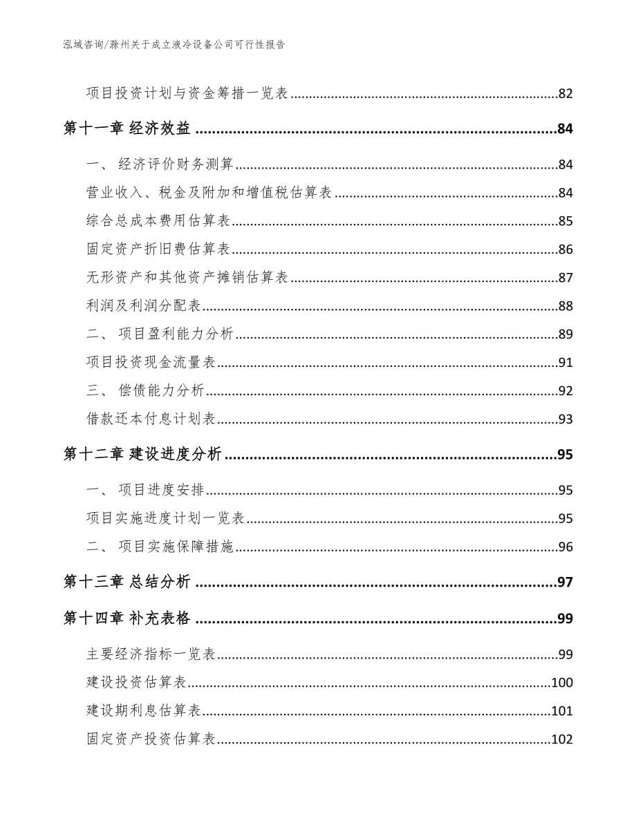 滁州关于成立液冷设备公司可行性报告_模板_第5页