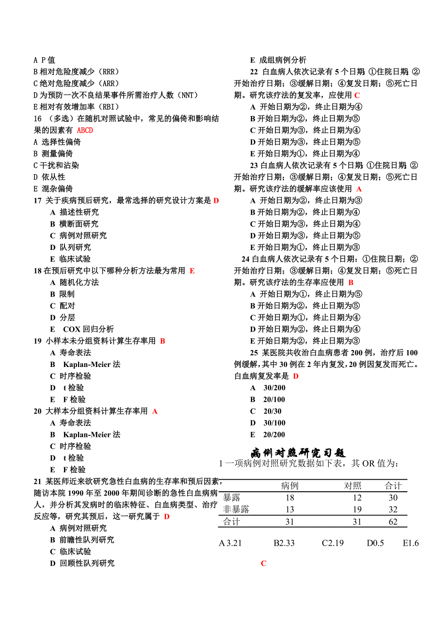 重要-整合版流行病学试题及答案.doc_第2页