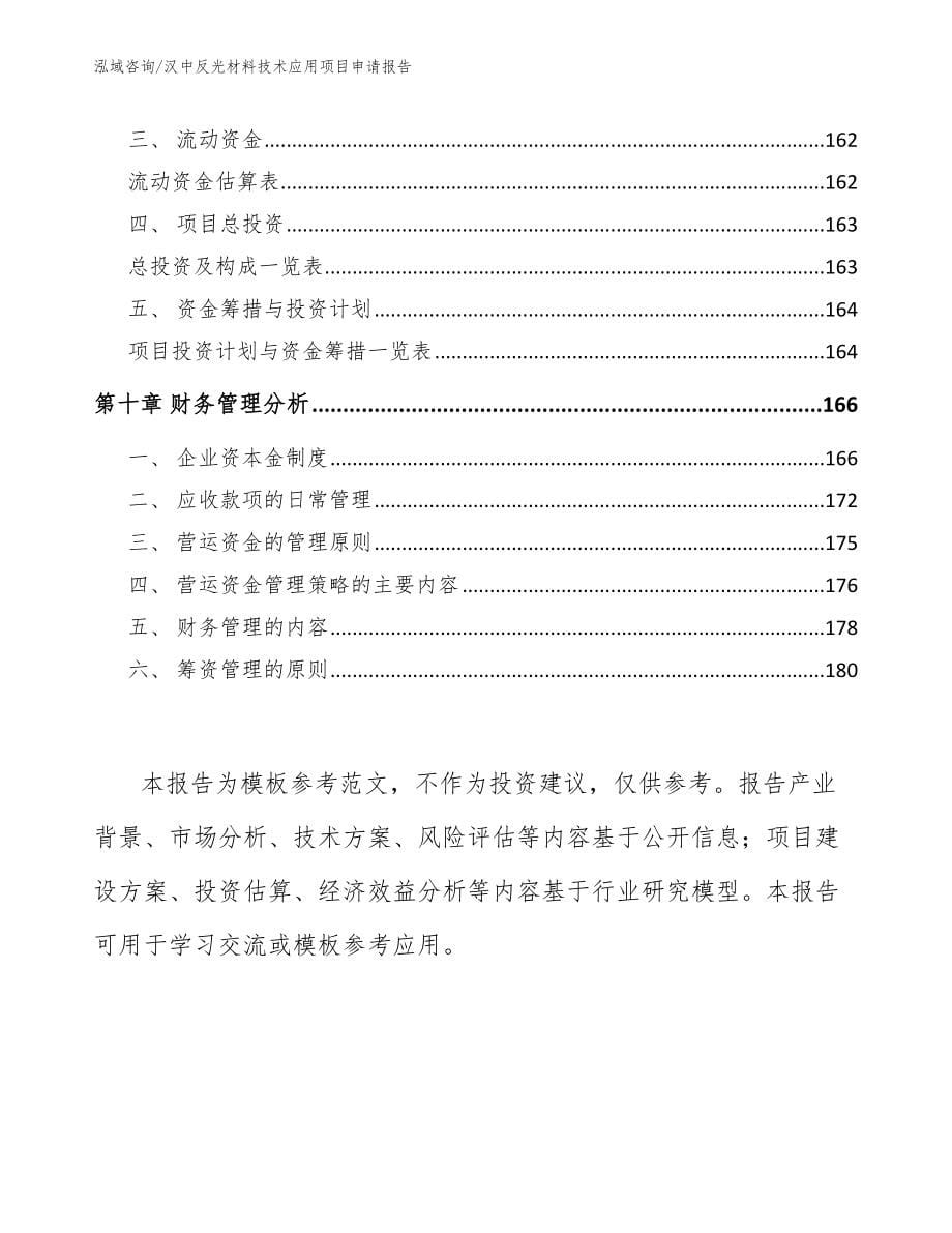 汉中反光材料技术应用项目申请报告【模板范文】_第5页
