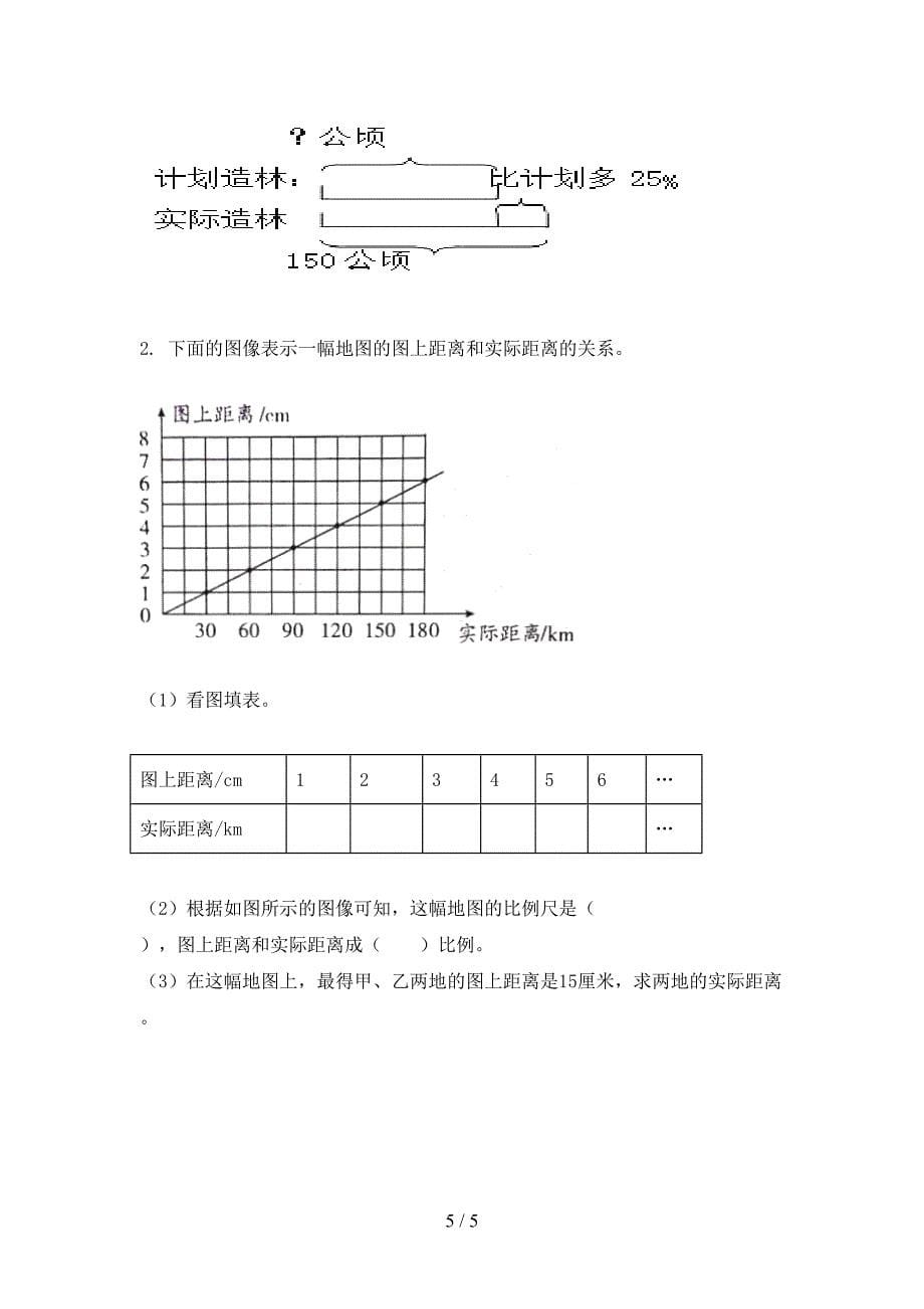 六年级数学上册期中考试检测题沪教版_第5页