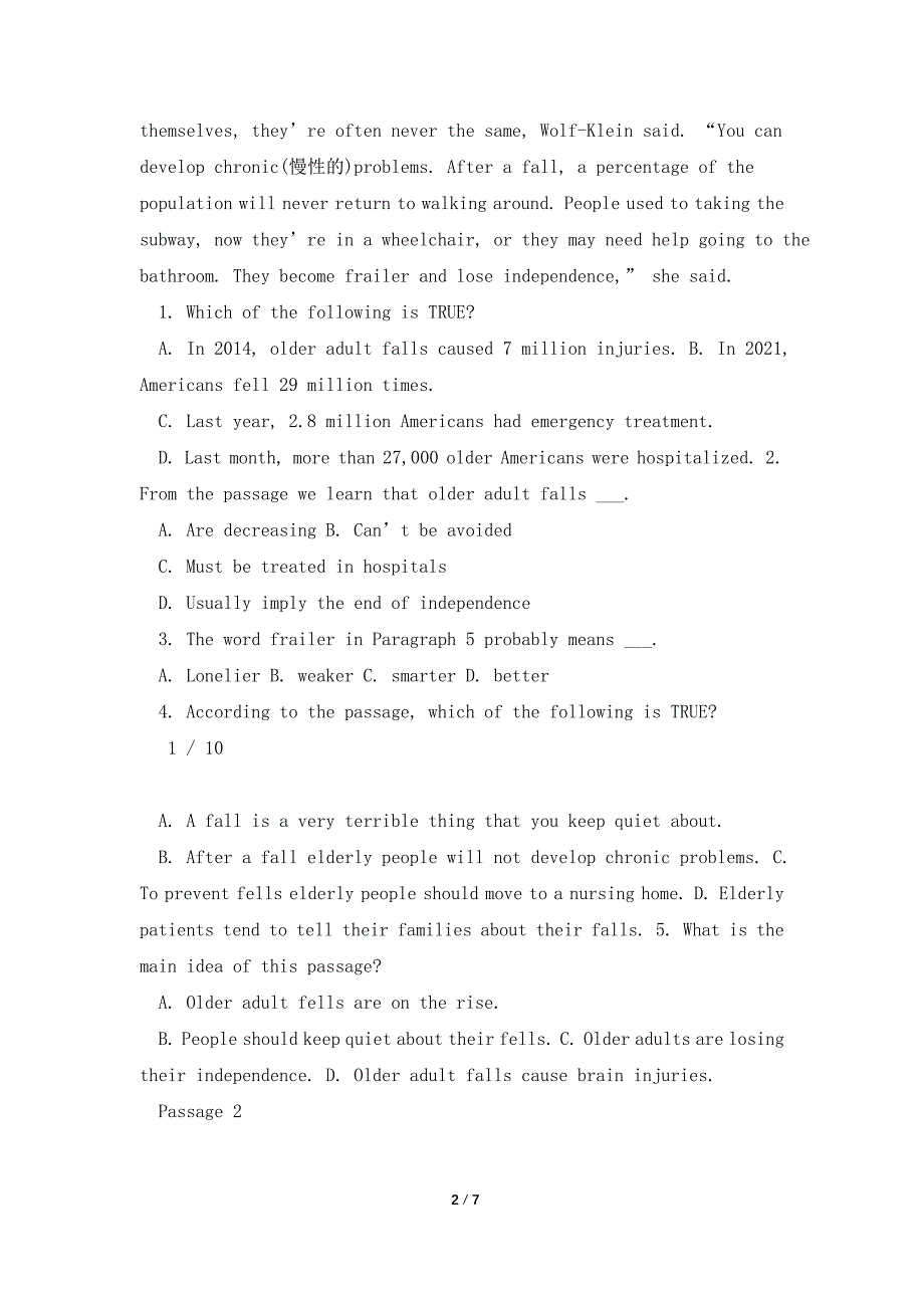 2021年11月北京成人本科学位英语统一考试真题及答案.doc_第2页