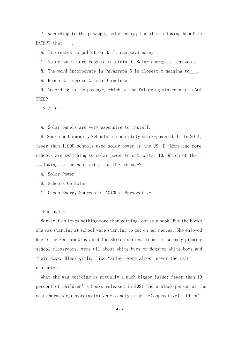 2021年11月北京成人本科学位英语统一考试真题及答案.doc_第4页