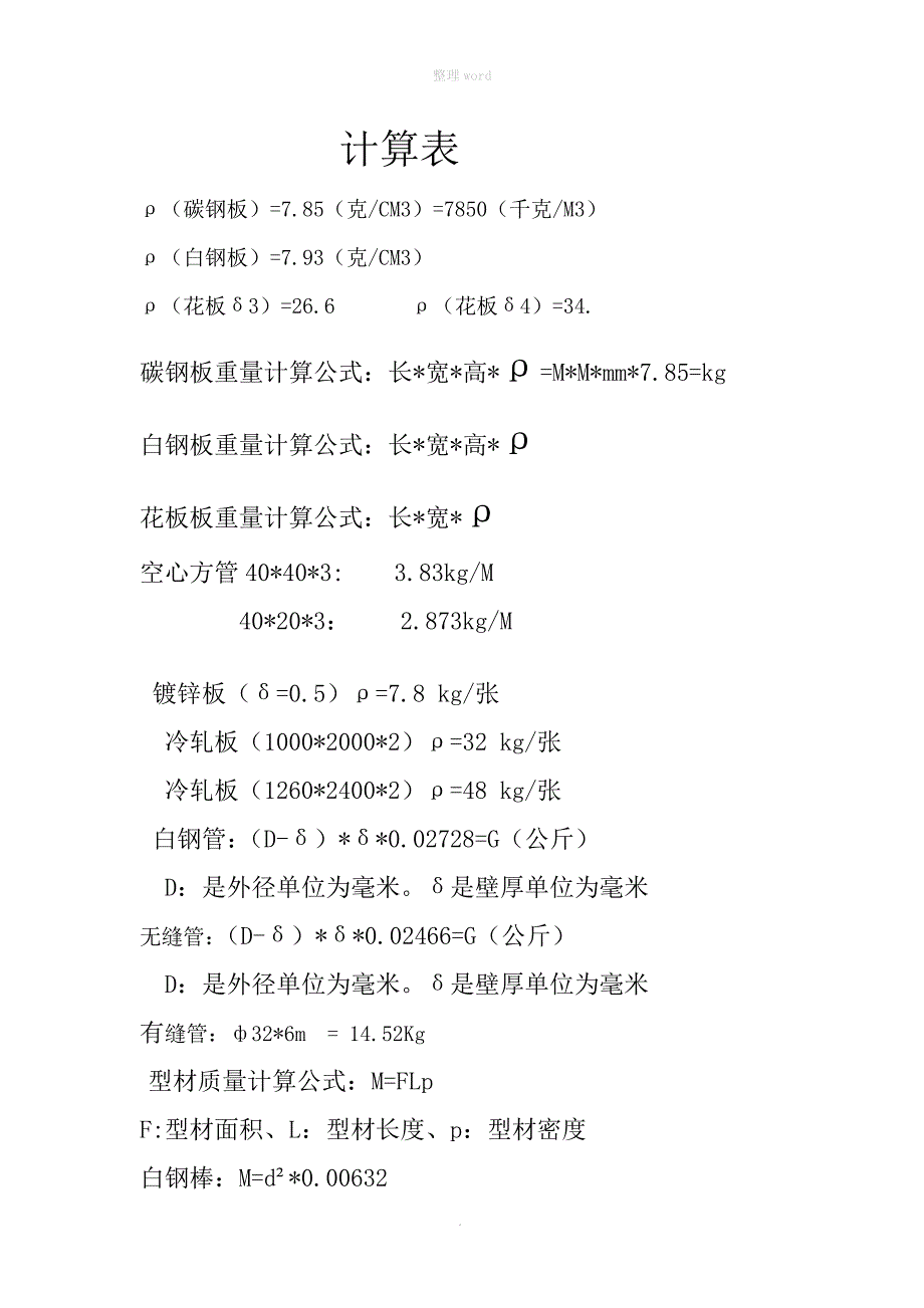 板材重量计算方法_第1页