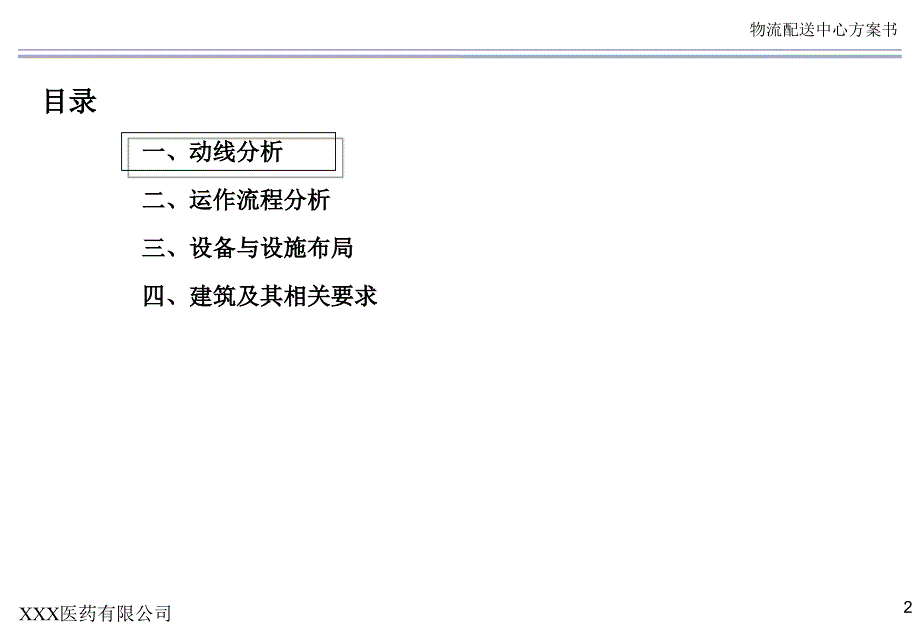 XXX医药有限公司物流中心规划方案PPT优秀课件_第2页