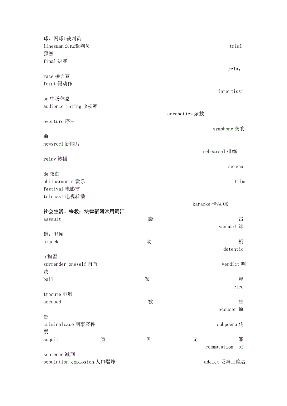 英语专业八级听力必背新闻词汇.doc_第4页