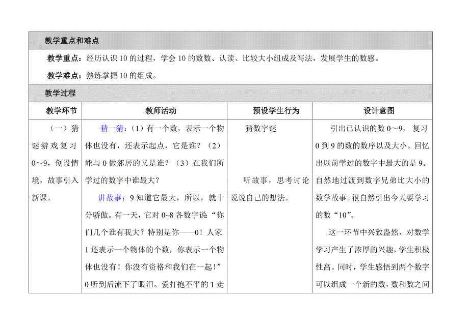 教育专题：10的认识教学设计、反思_第3页