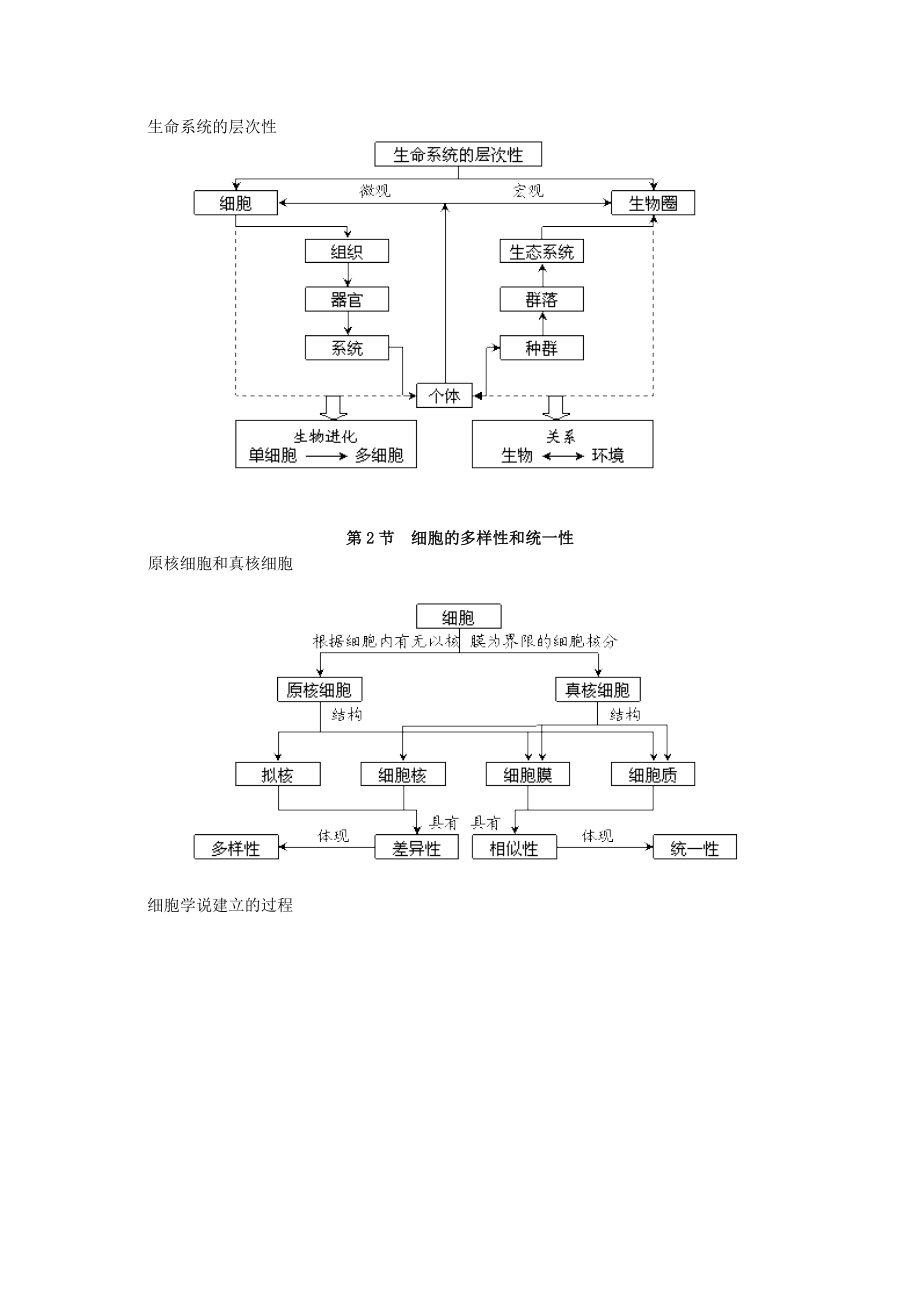 高中生物必修1概念图汇编 刘东齐_第2页