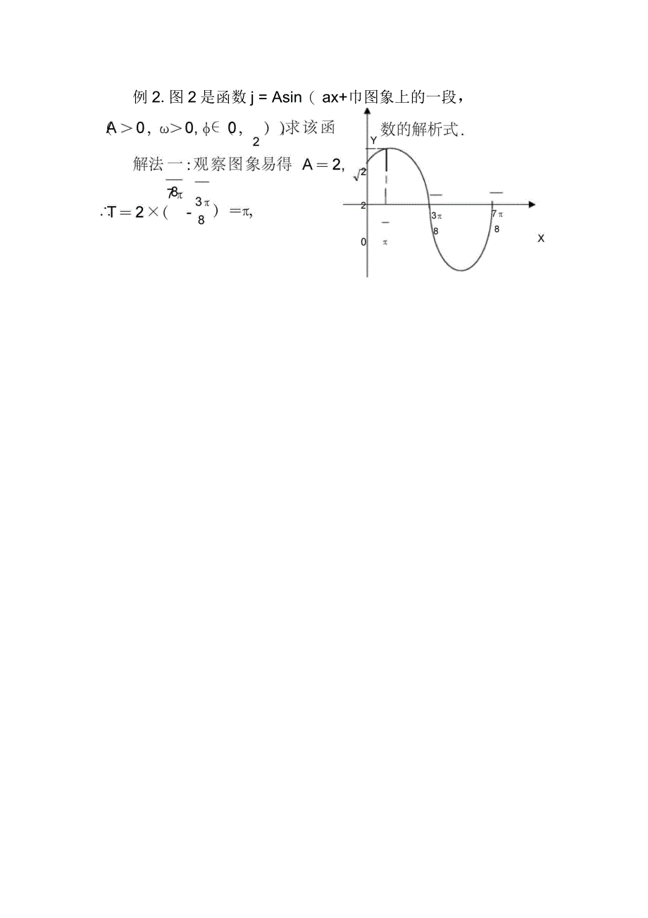 已知三角函数图象求解析式方法例析_第3页