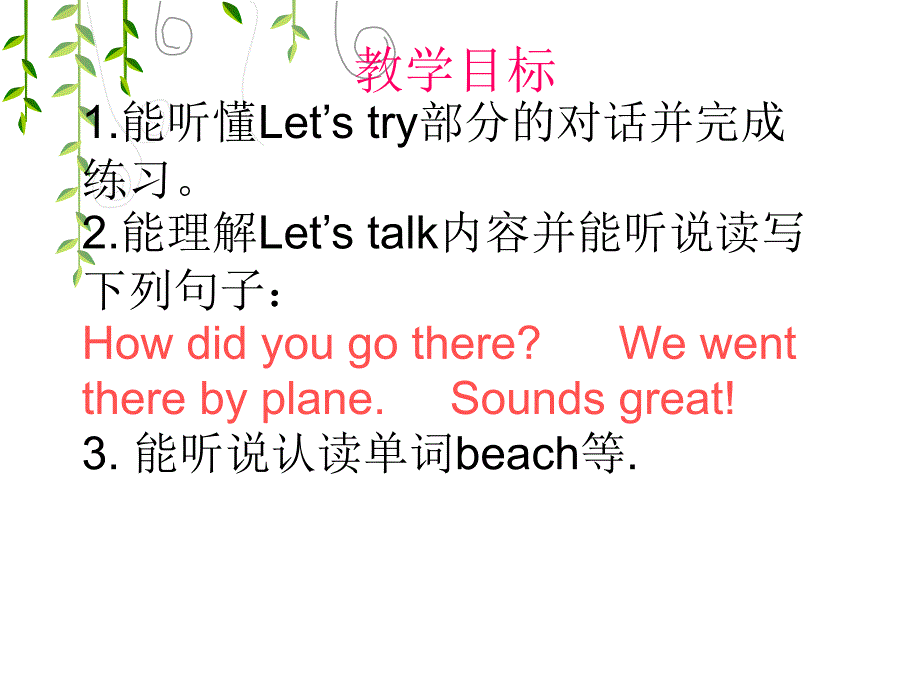 六年级下册英语课件-Unit3 PartB Let&#39;s talk_人教PEP_第2页