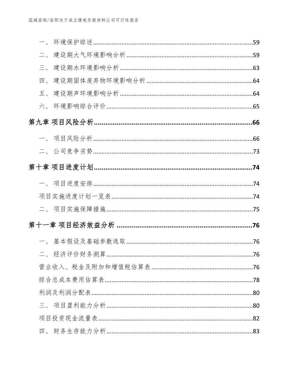 岳阳关于成立锂电负极材料公司可行性报告_第4页