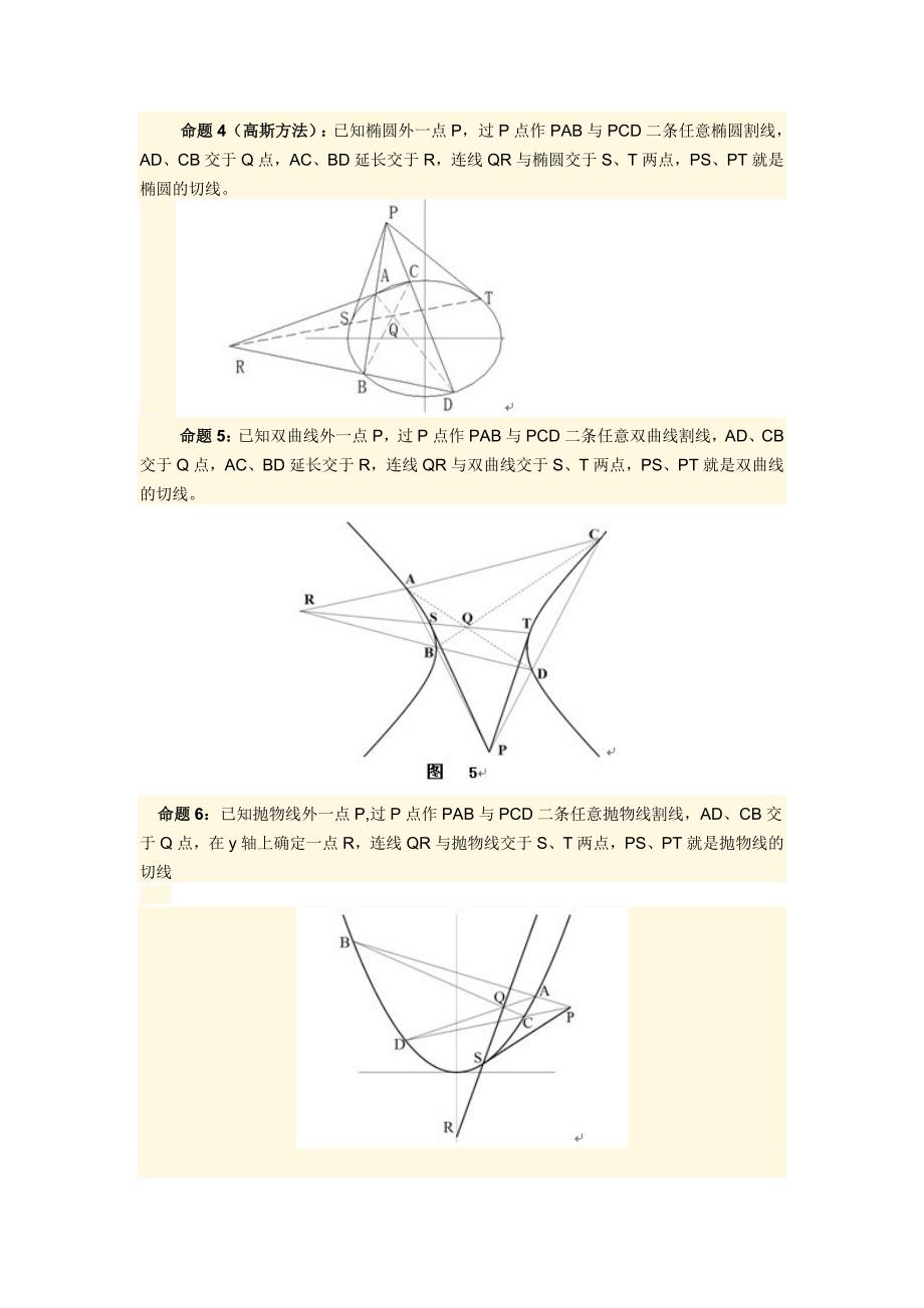 徐文平发现椭圆内接四边形的四极点调和分割定理与圆锥曲线切线的尺规作图法.doc_第3页