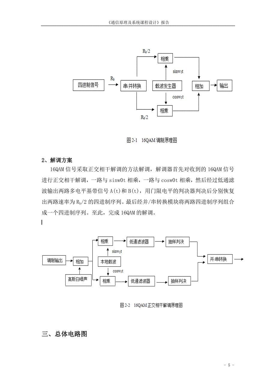 16QAM调制与解调系统的设计.doc_第5页