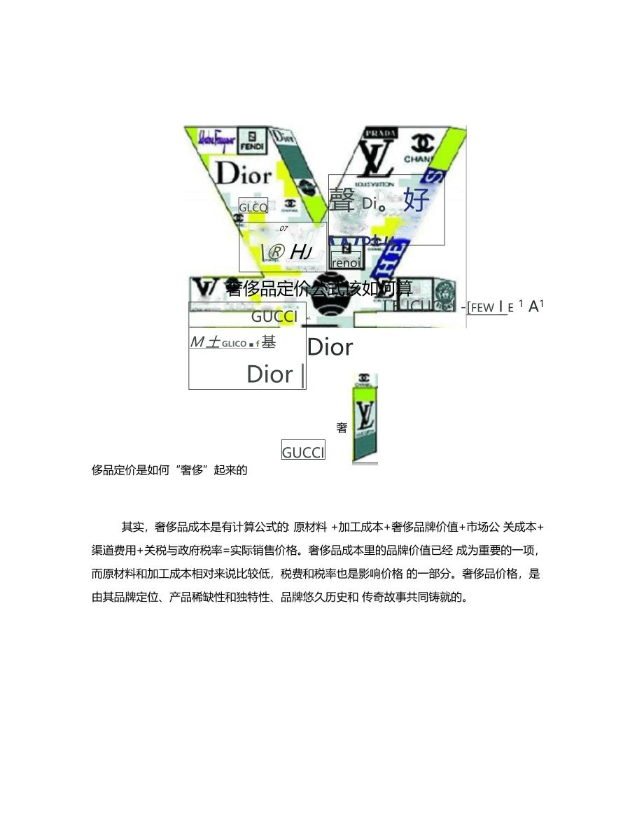 奢侈品定价公式该如何算_第1页