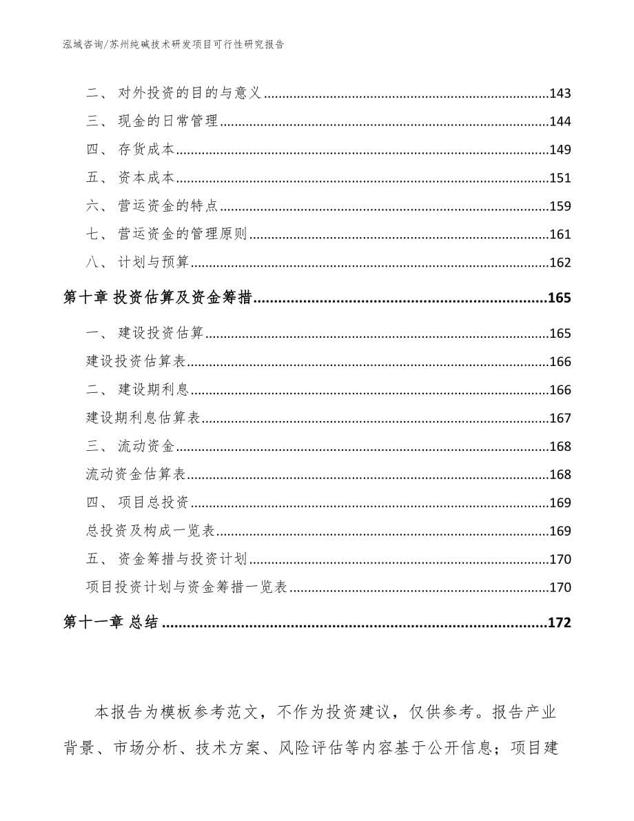 苏州纯碱技术研发项目可行性研究报告【范文模板】_第5页