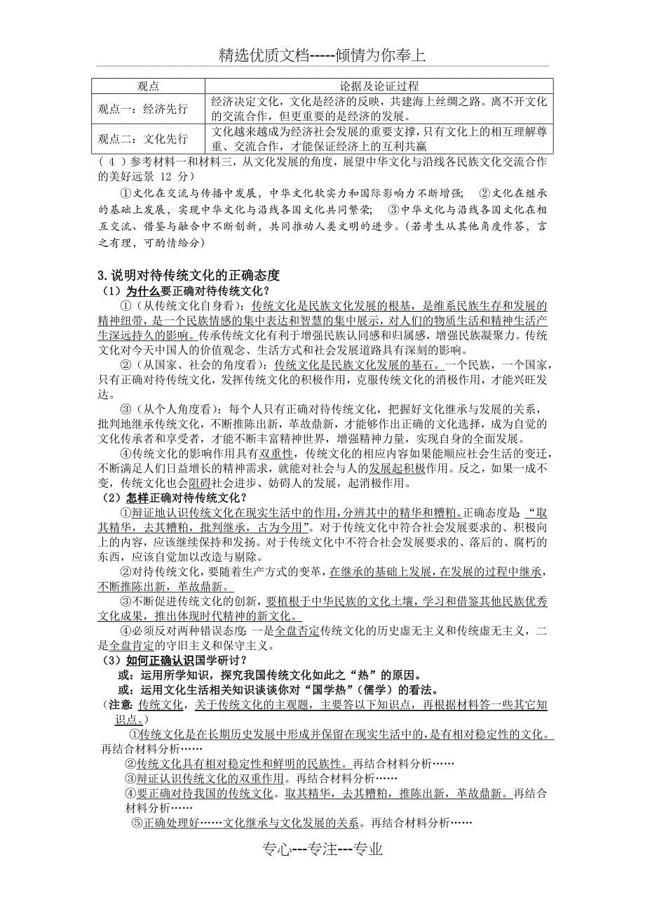 文化生活第二单元知识归纳与运用_第5页