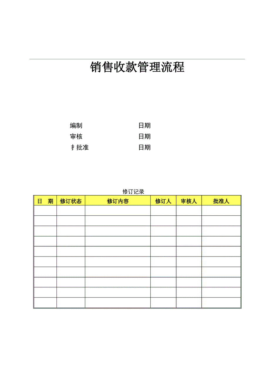 房地产公司销售收款管理流程_第1页