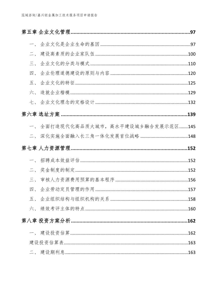 嘉兴钽金属加工技术服务项目申请报告（模板范文）_第5页