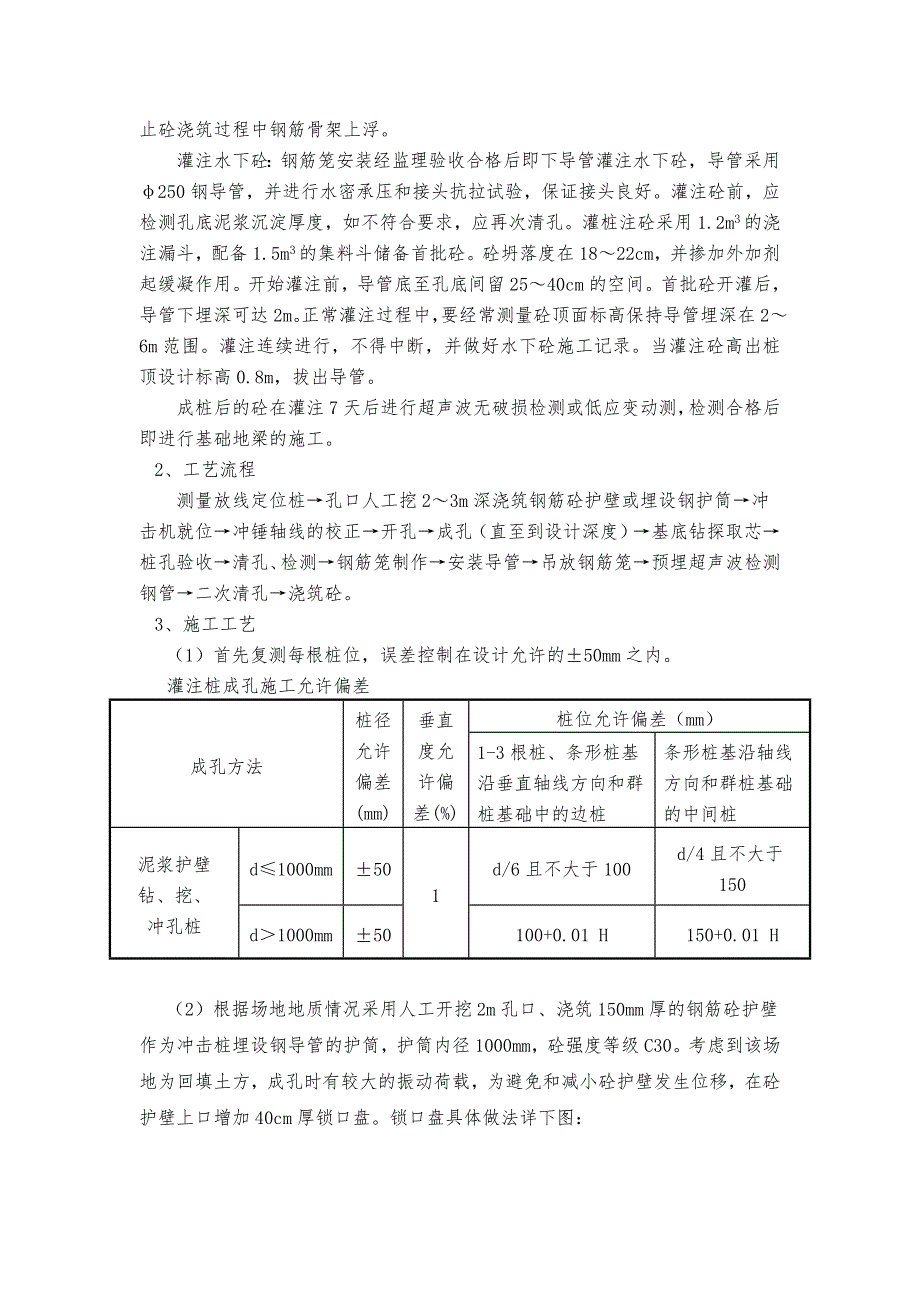 冲孔混凝土灌注桩施工方案_第2页