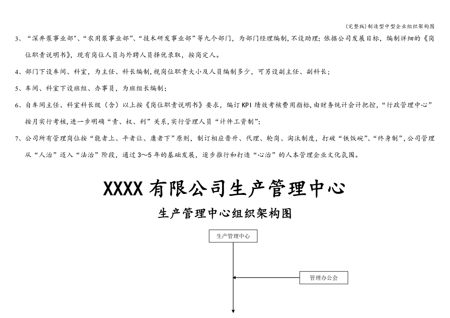 (完整版)制造型中型企业组织架构图.doc_第2页