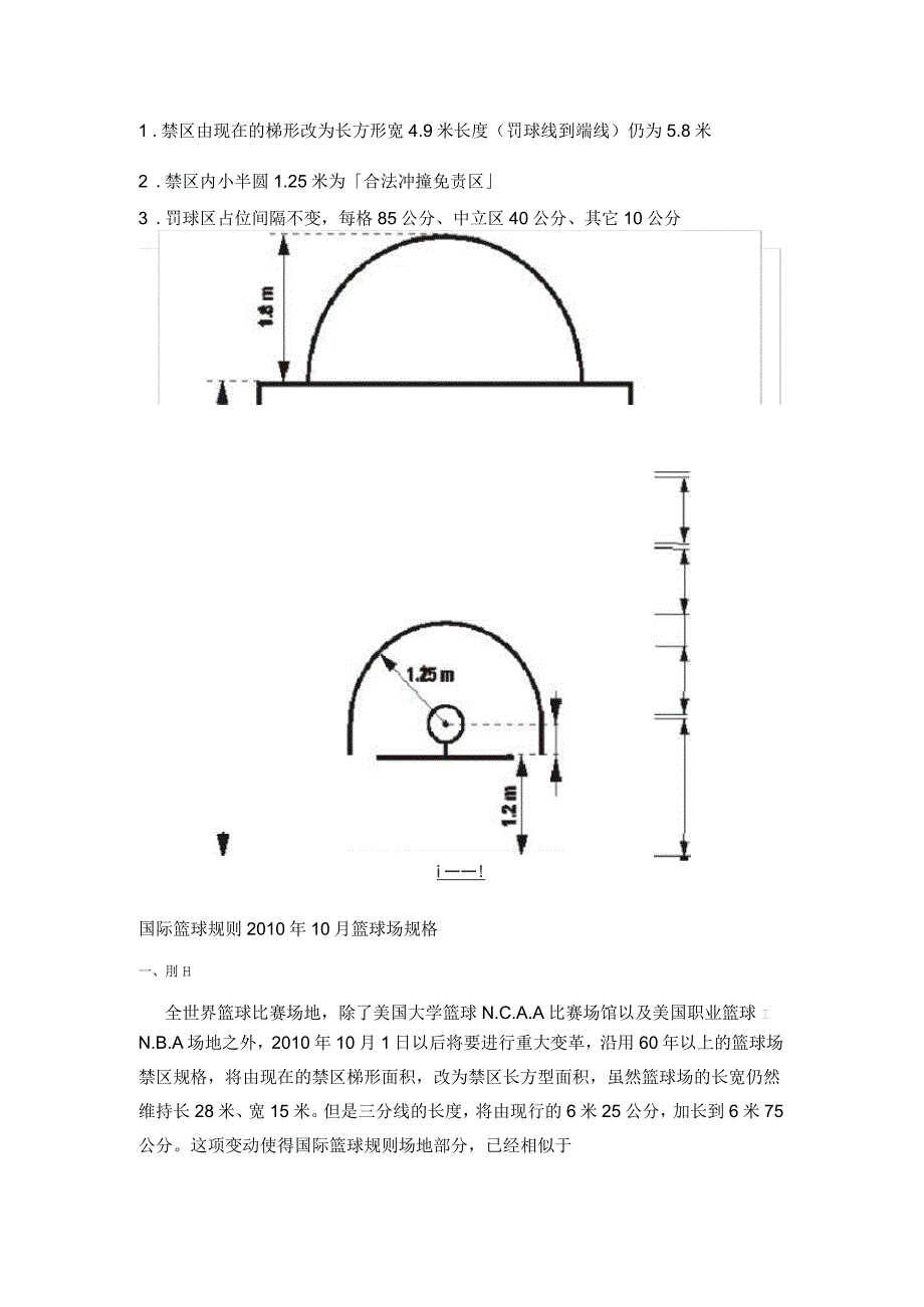 篮球场地标准尺寸及规则_第4页