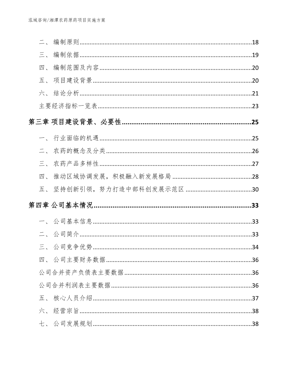 湘潭农药原药项目实施方案（模板参考）_第3页