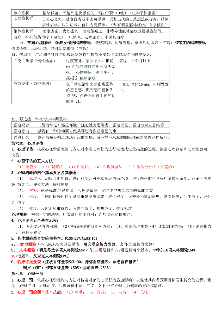 医学心理学知识点总结整理_第4页