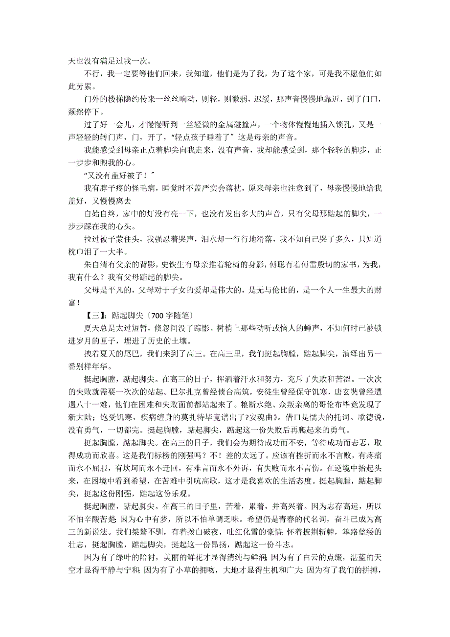 以脚尖为主题的随笔700字_第2页