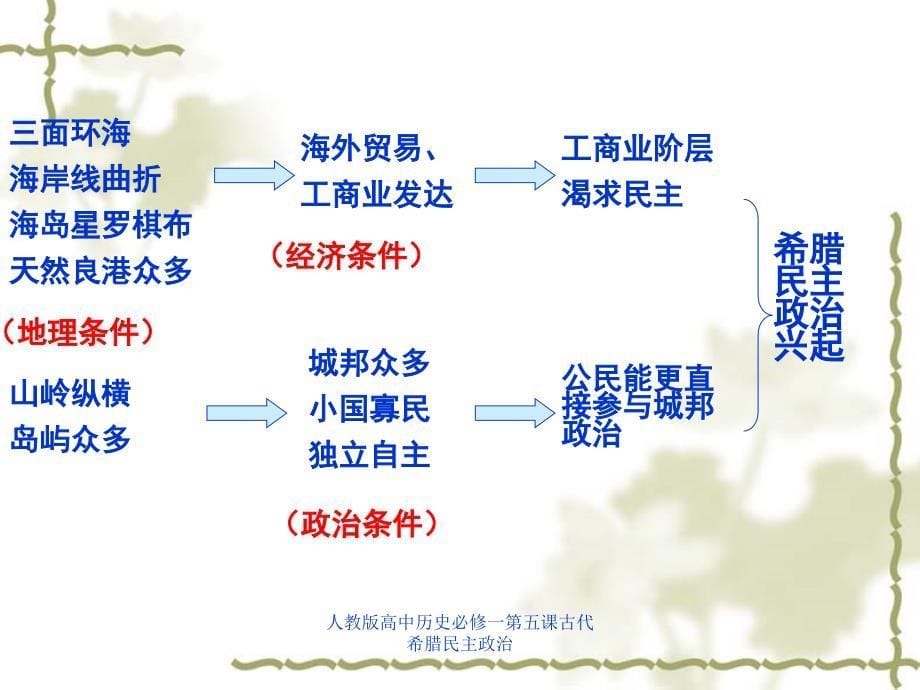 人教版高中历史必修一第五课古代希腊民主政治课件_第5页